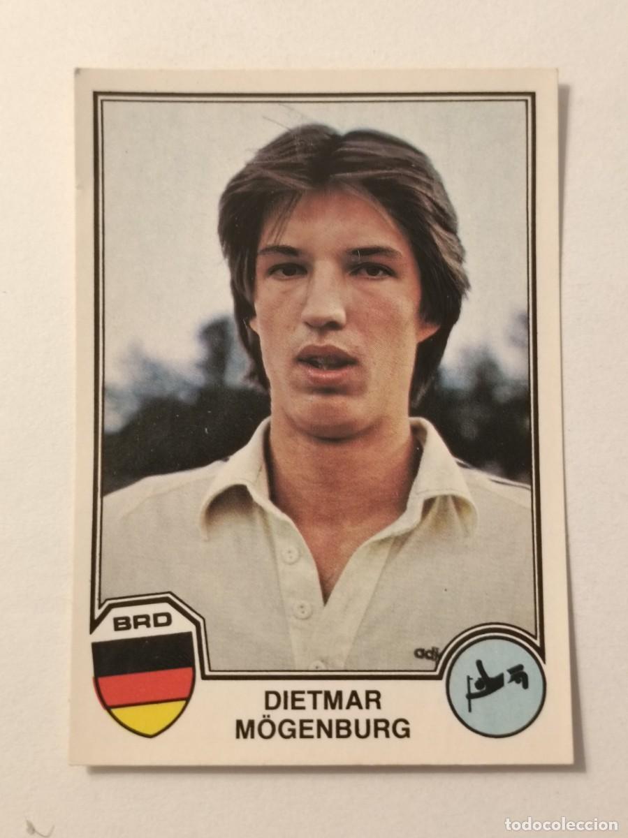 Coleccionismo deportivo: #28 DIETMAR MOGENBURG (ALEMANIA-ATLETISMO) SPORTS SUPERSTARS EUROFOOTBALL 82 PANINI