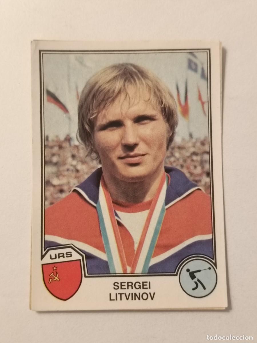 Coleccionismo deportivo: #45 SERGEI LITVINOV (URSS-ATLETISMO) SPORTS SUPERSTARS EUROFOOTBALL 82 PANINI