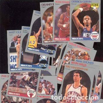 Coleccionismo deportivo: Lote 44 cromos baloncesto NBA Hoops 1990 Phil Jackson Isiah Thomas PEIFER