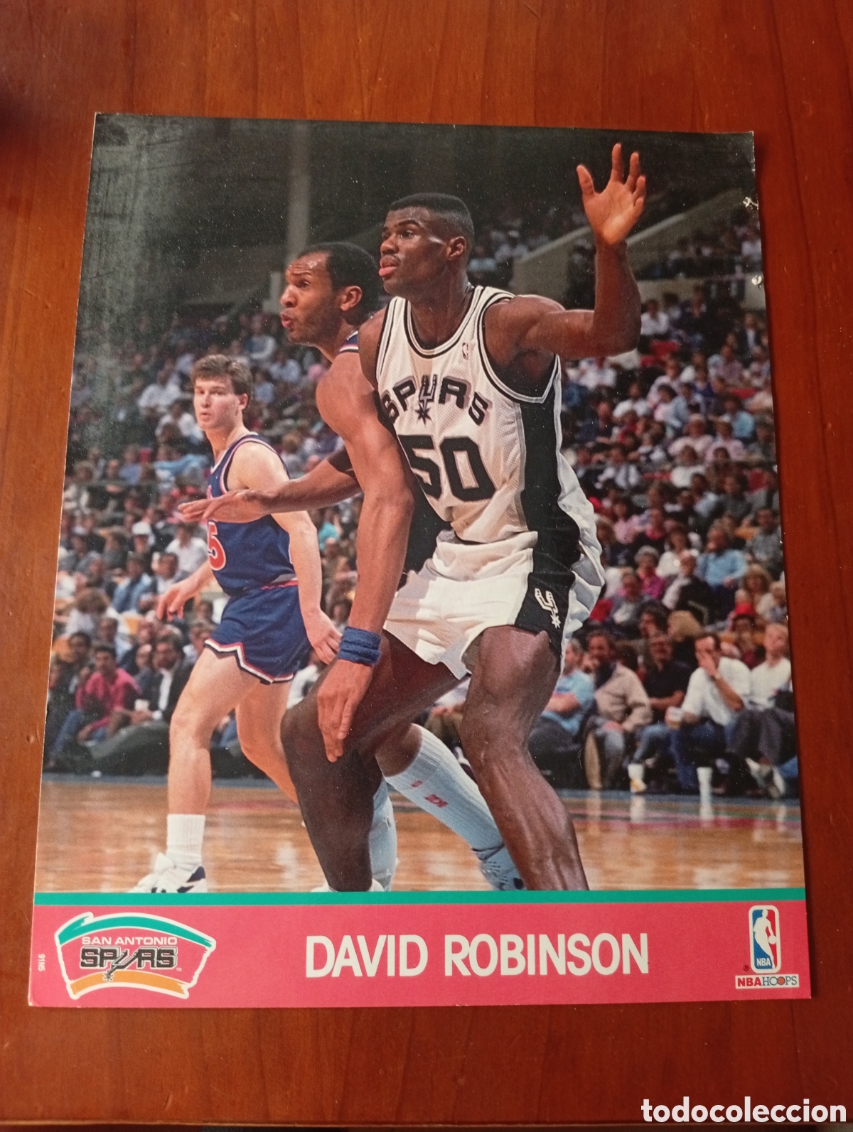 Coleccionismo deportivo: CROMO PHOTO FOTO NBA HOOPS ACTION PHOTOS 1991 DAVID ROBINSON SAN ANTONIO SPURS