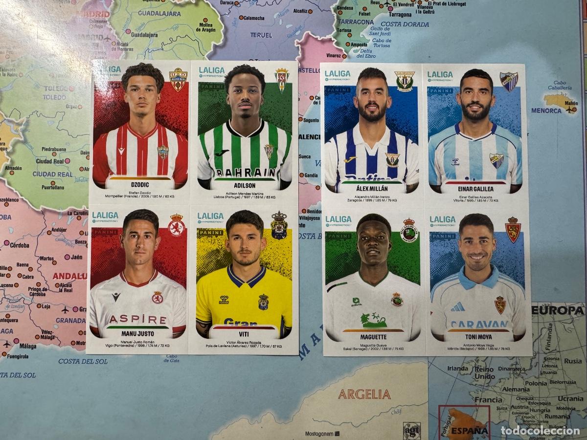Coleccionismo deportivo: L&aacute;minas actualizaci&oacute;n liga Hypermotion 25-26 2025-2026