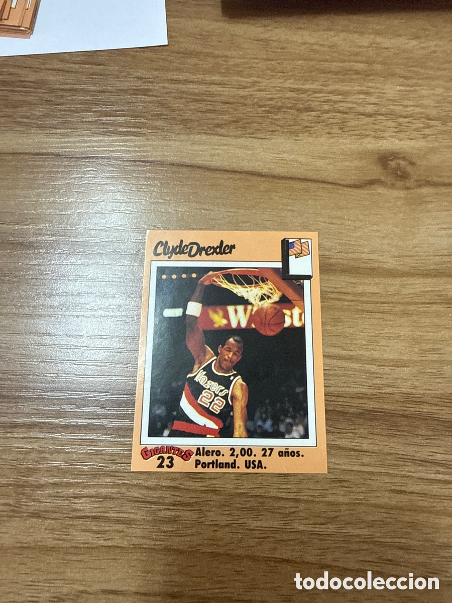 Coleccionismo deportivo: 1989 CLYDE DREXLER N&ordm; 23 GIGANTES DEL BASKET SIN PEGAR