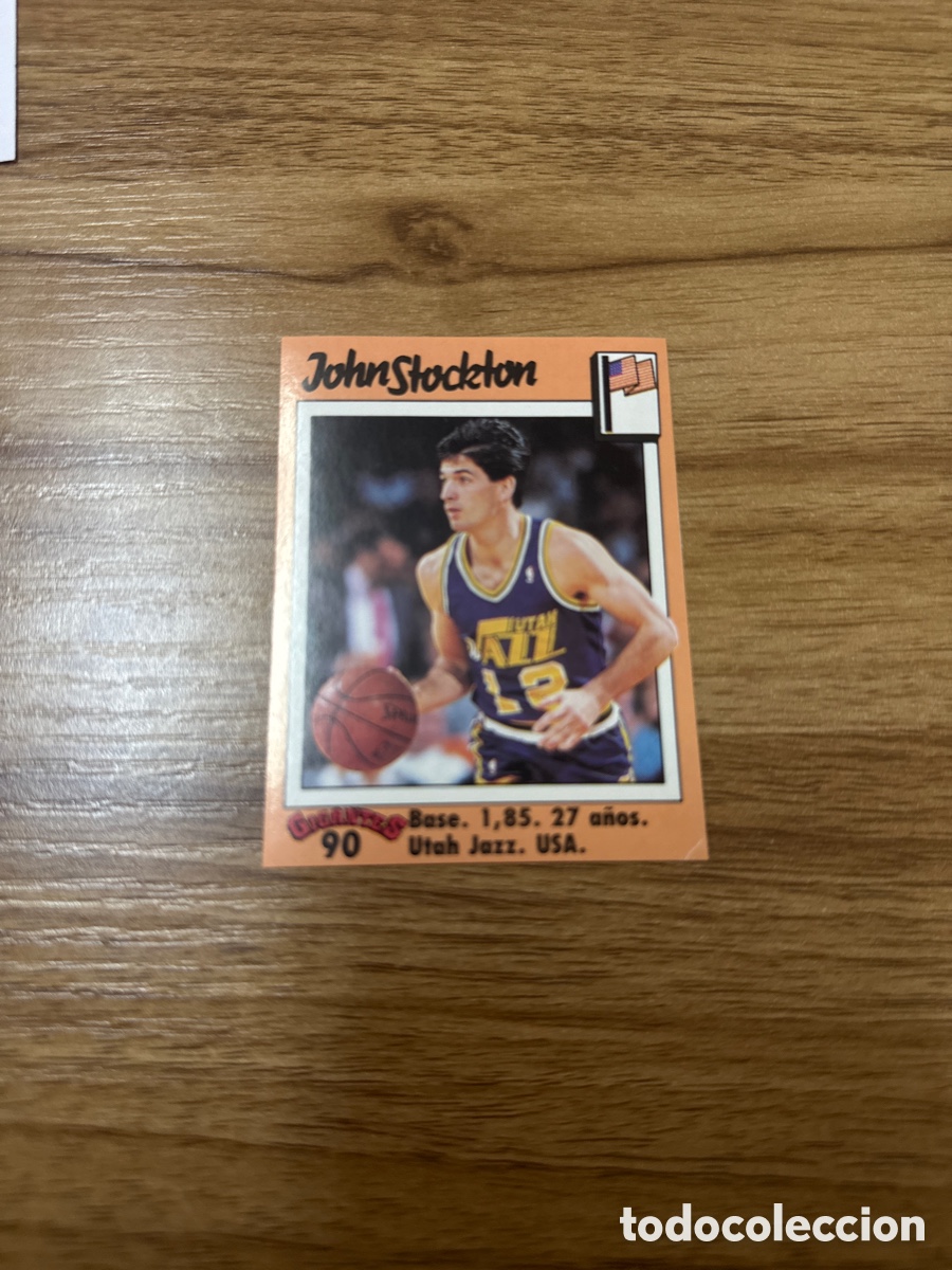Coleccionismo deportivo: 1989 JOHN STOCKTON N&ordm; 90 GIGANTES DEL BASKET SIN PEGAR