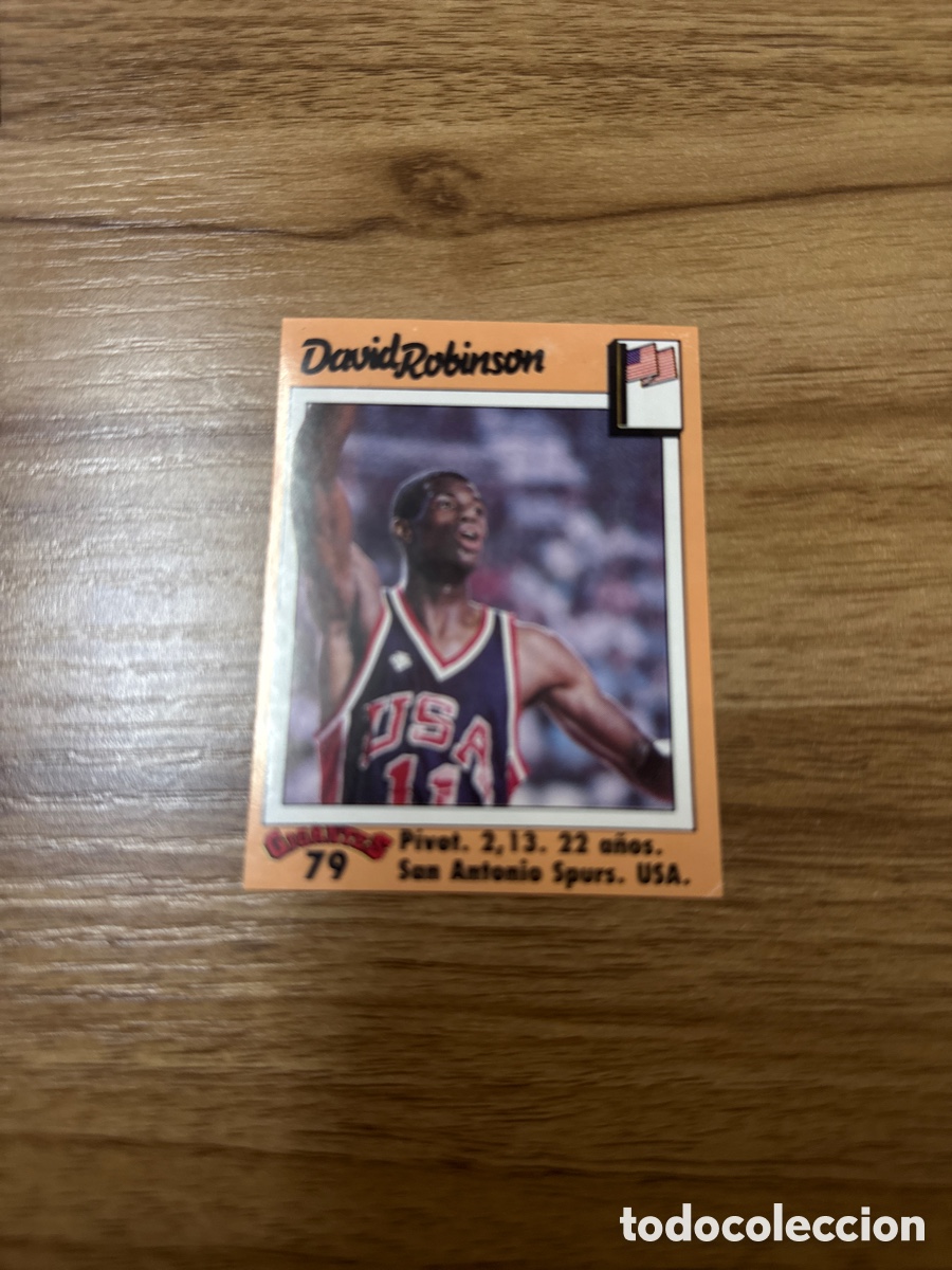 Coleccionismo deportivo: 1989 DAVID ROBINSON N&ordm; 79 GIGANTES DEL BASKET SIN PEGAR