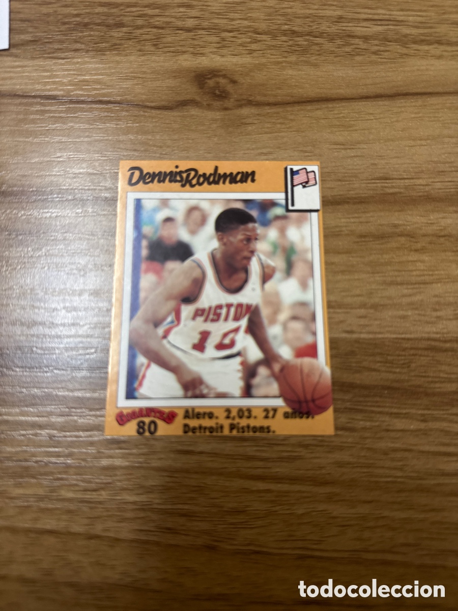 Coleccionismo deportivo: 1989 DENNIS RODMAN N&ordm; 80 GIGANTES DEL BASKET SIN PEGAR