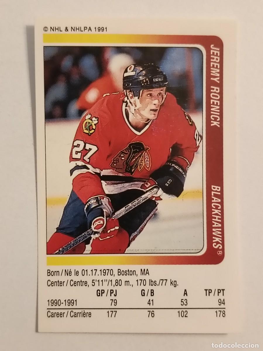 Coleccionismo deportivo: #12 JEREMY ROENICK (CHICAGO BLACKHAWKS) HOCKEY HIELO NHL 91/92 PANINI