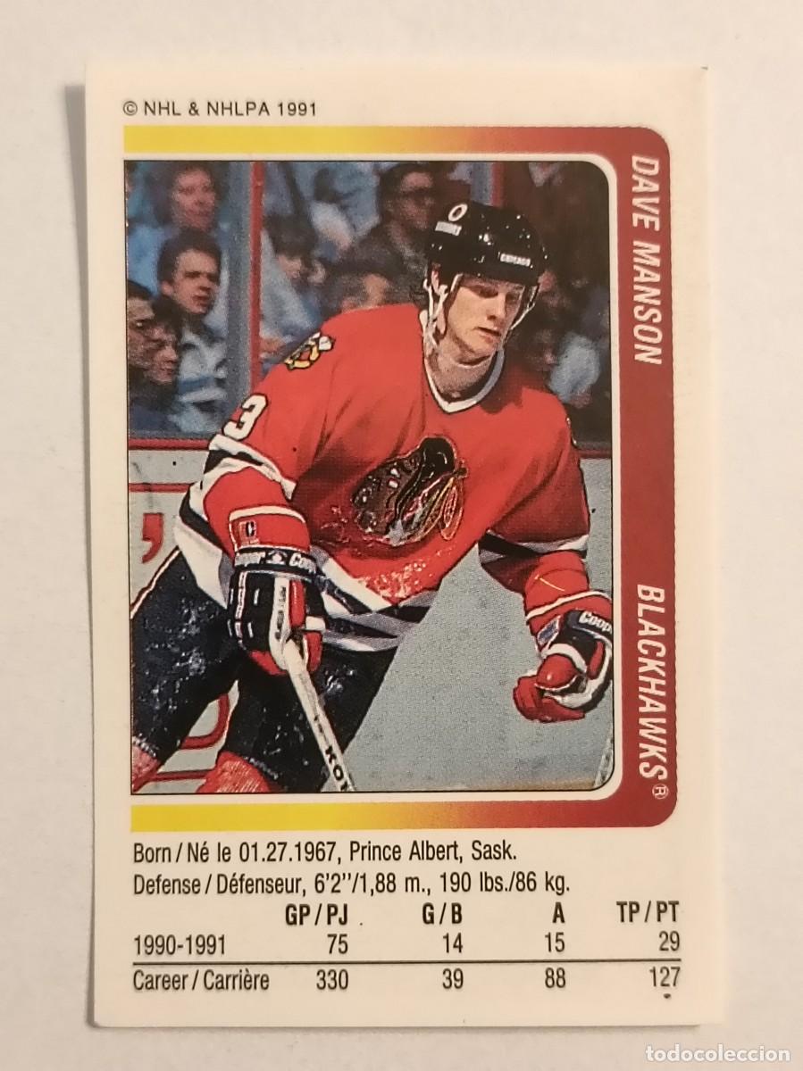 Coleccionismo deportivo: #15 DAVE MANSON (CHICAGO BLACKHAWKS) HOCKEY HIELO NHL 91/92 PANINI