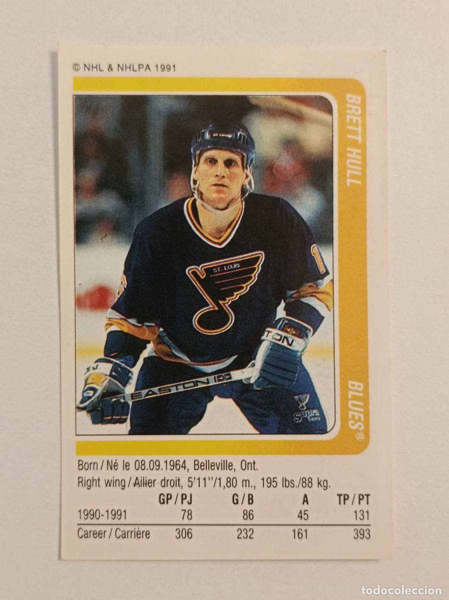 Sammelleidenschaft Sport: #25 BRETT HULL (SAINT LOUIS BLUES) HOCKEY HIELO NHL 91/92 PANINI