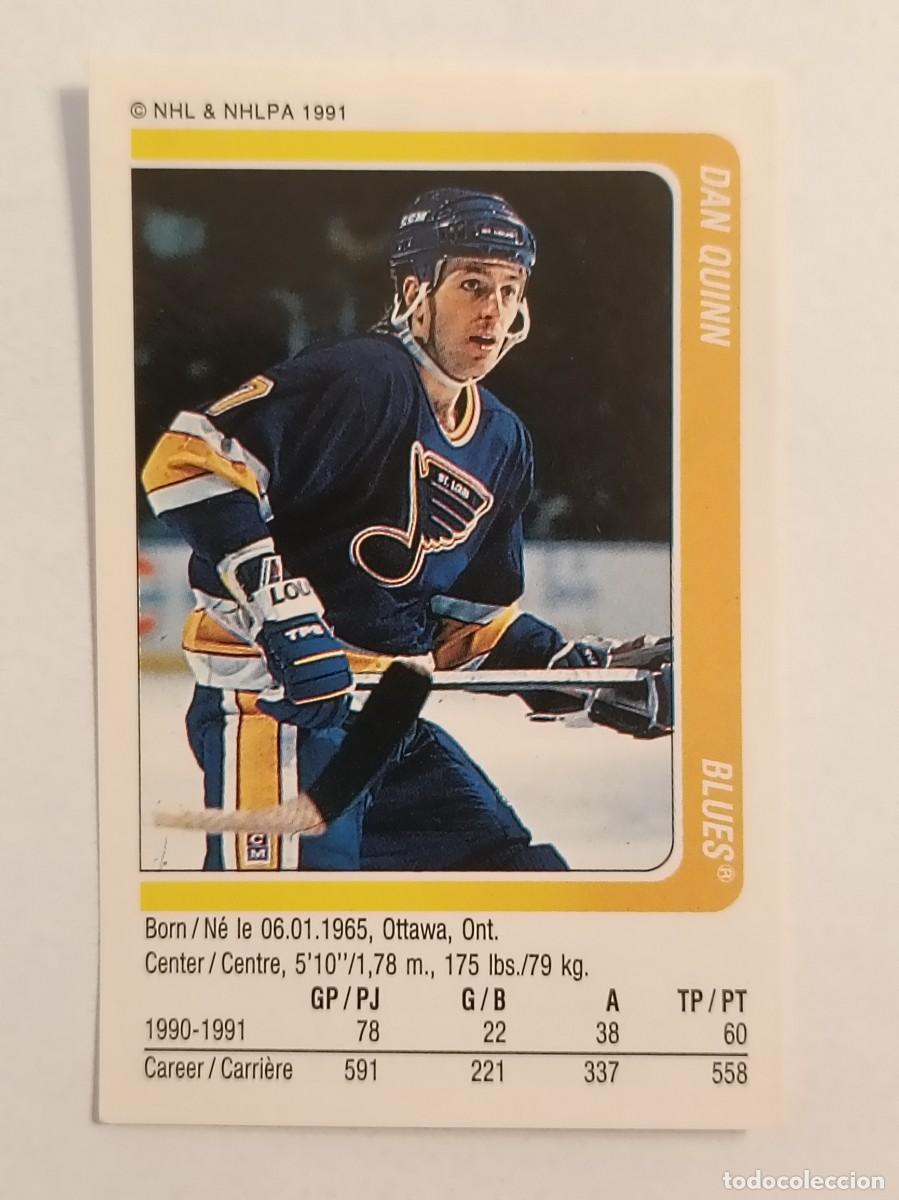 Sammelleidenschaft Sport: #27 DAN QUINN (SAINT LOUIS BLUES) HOCKEY HIELO NHL 91/92 PANINI