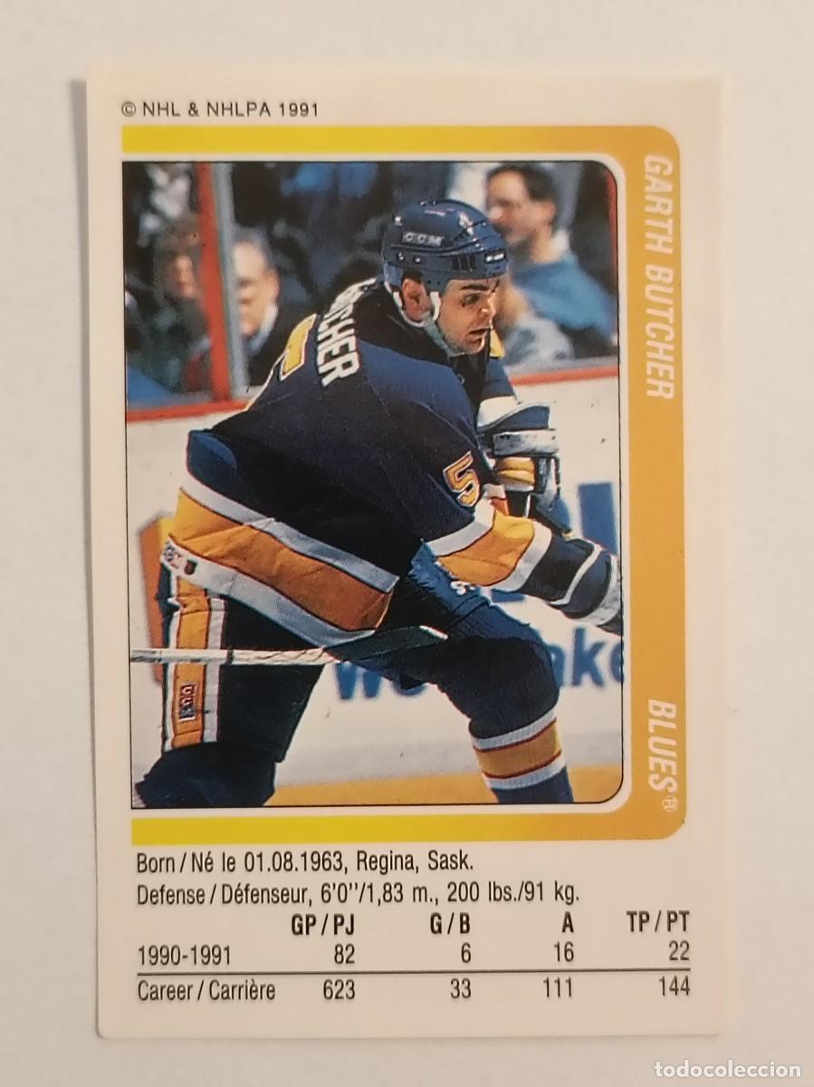 Sammelleidenschaft Sport: #28 GARTH BUTCHER (SAINT LOUIS BLUES) HOCKEY HIELO NHL 91/92 PANINI