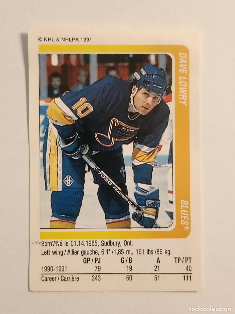 Sammelleidenschaft Sport: #32 DAVE LOWRY (SAINT LOUIS BLUES) HOCKEY HIELO NHL 91/92 PANINI