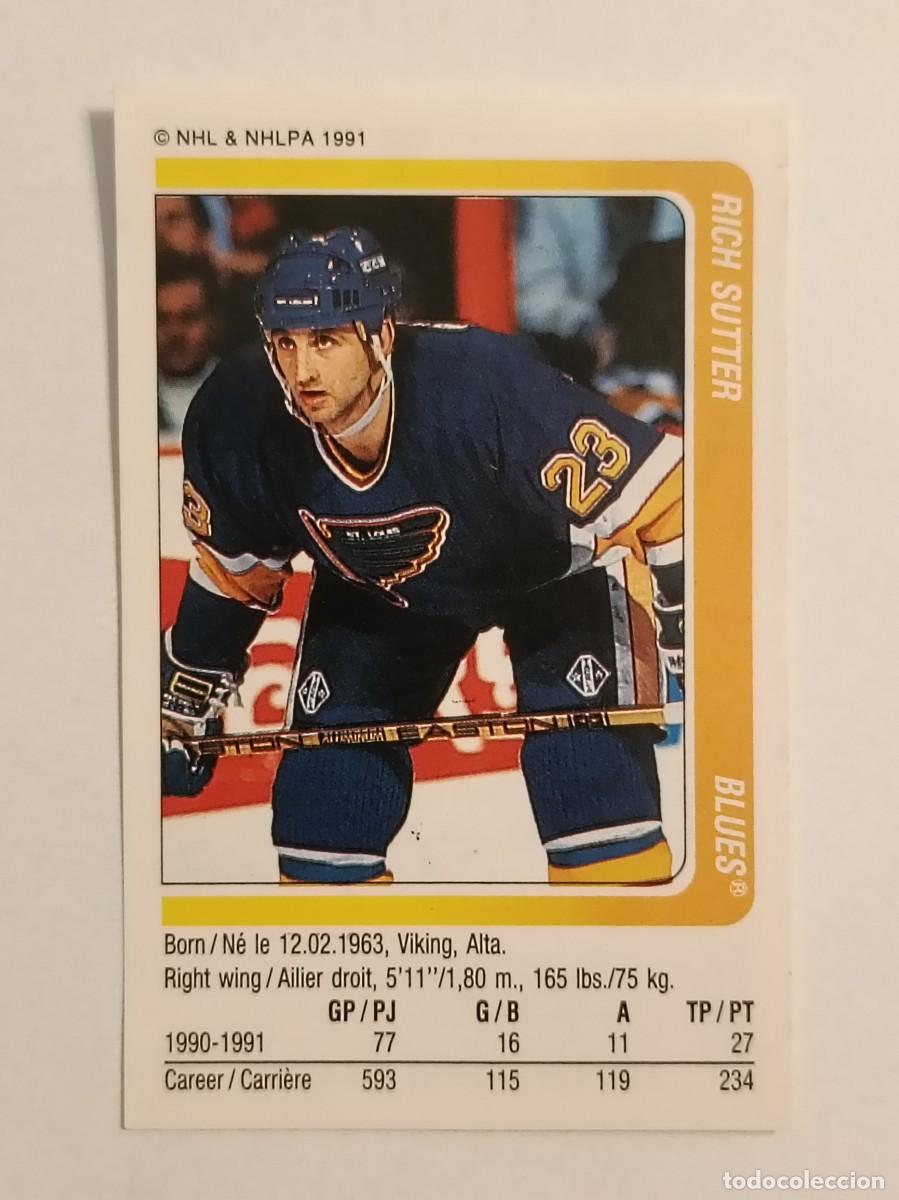Sammelleidenschaft Sport: #33 RICH SUTTER (SAINT LOUIS BLUES) HOCKEY HIELO NHL 91/92 PANINI