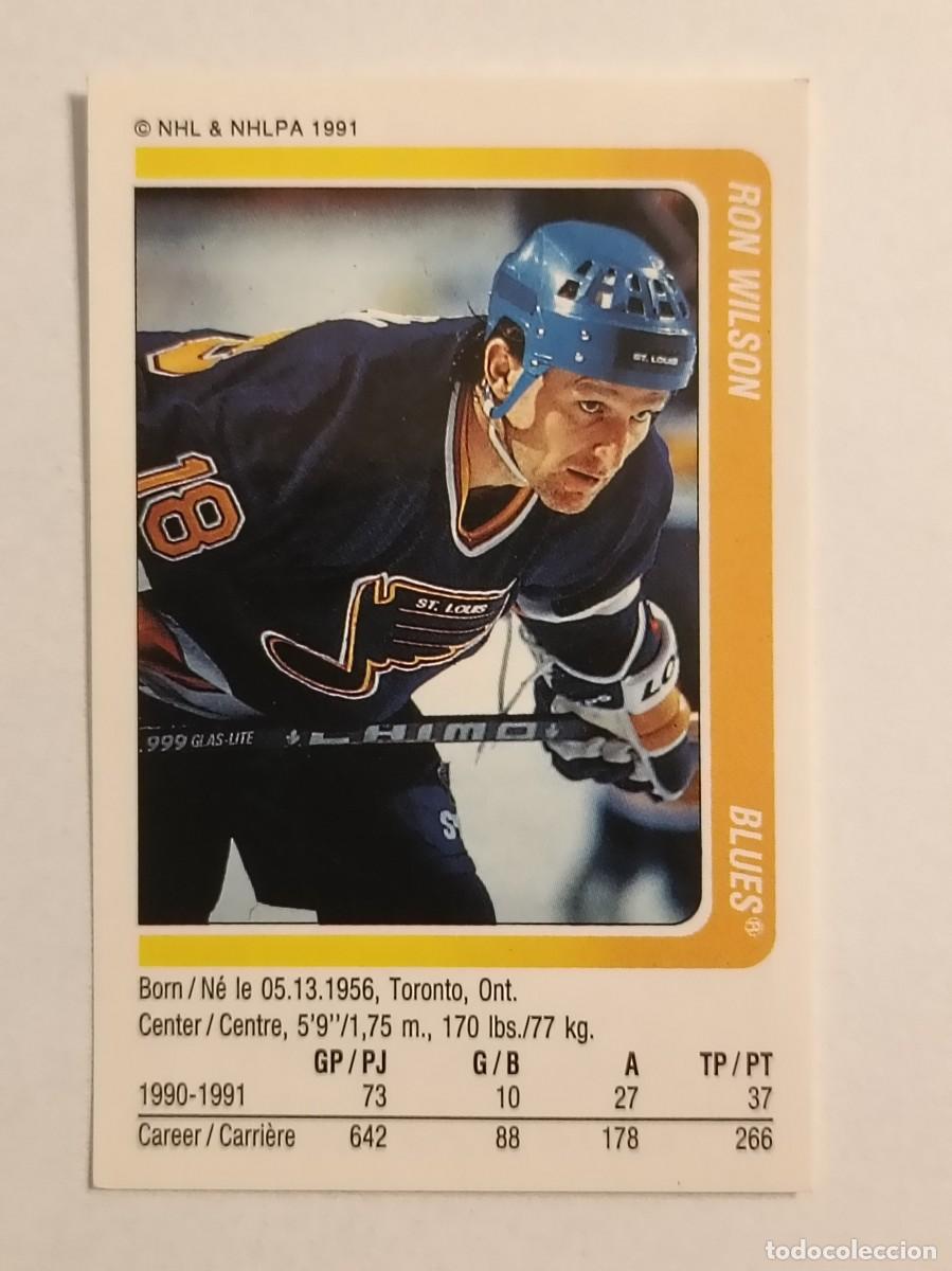 Sammelleidenschaft Sport: #34 RON WILSON (SAINT LOUIS BLUES) HOCKEY HIELO NHL 91/92 PANINI