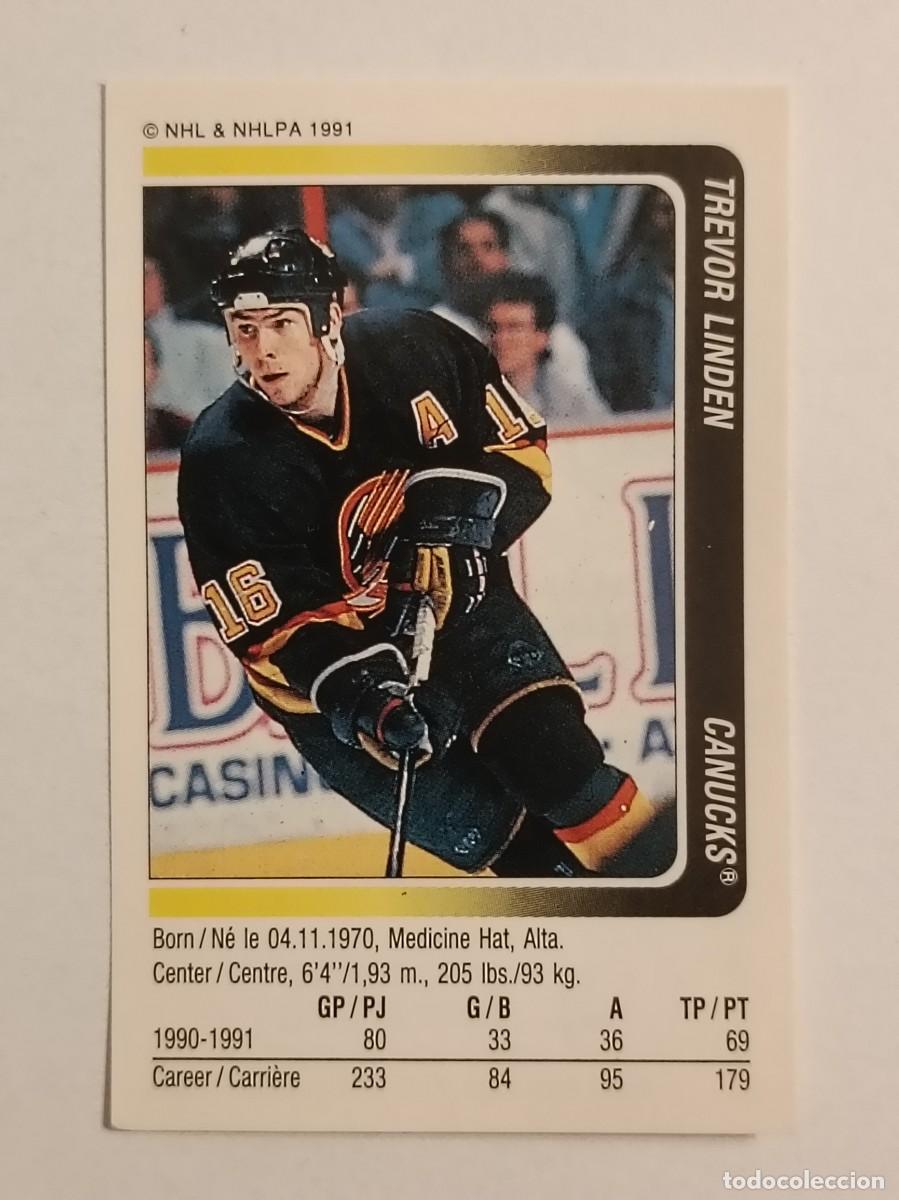Sammelleidenschaft Sport: #36 TREVOR LINDEN (VANCOUVER CANUCKS) HOCKEY HIELO NHL 91/92 PANINI