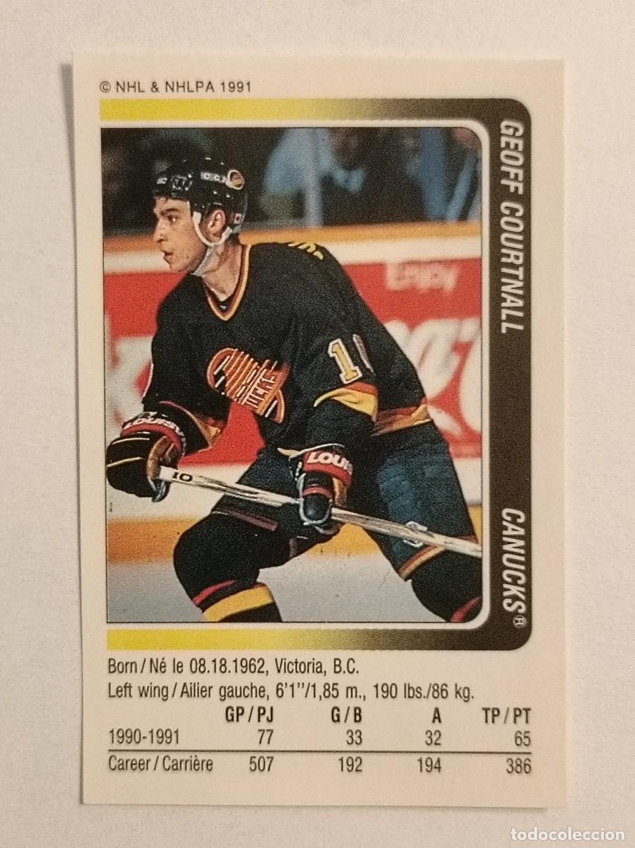 Sammelleidenschaft Sport: #38 GEOFF COURTNALL (VANCOUVER CANUCKS) HOCKEY HIELO NHL 91/92 PANINI