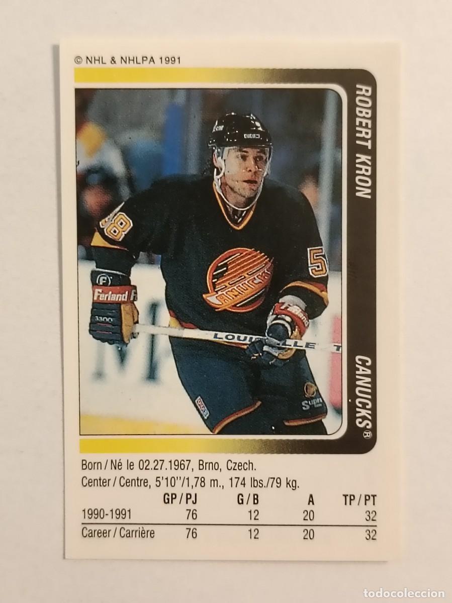 Coleccionismo deportivo: #47 ROBERT KRON (VANCOUVER CANUCKS) HOCKEY HIELO NHL 91/92 PANINI