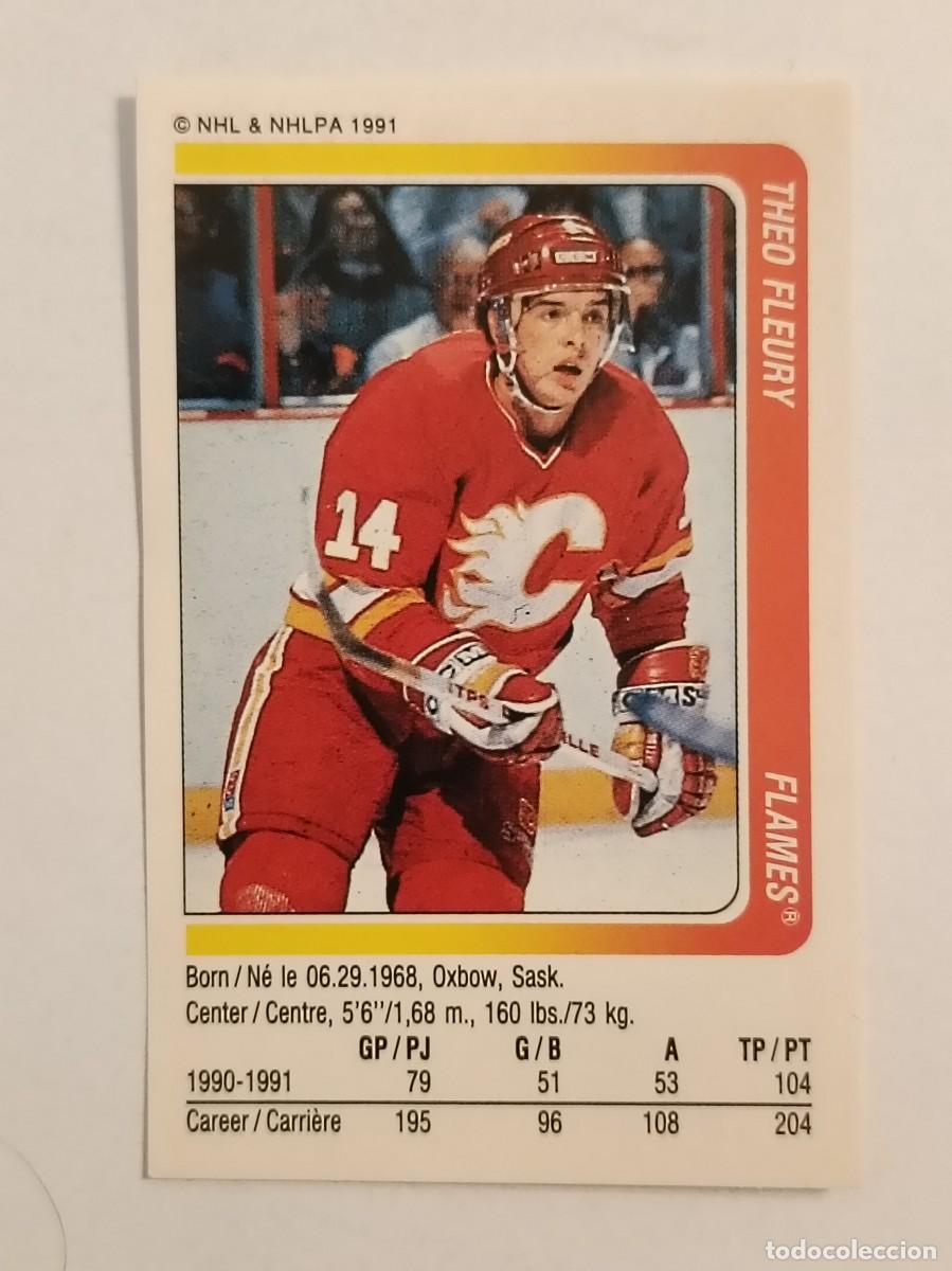 Coleccionismo deportivo: #51 THEO FLEURY (CALGARY FLAMES) HOCKEY HIELO NHL 91/92 PANINI