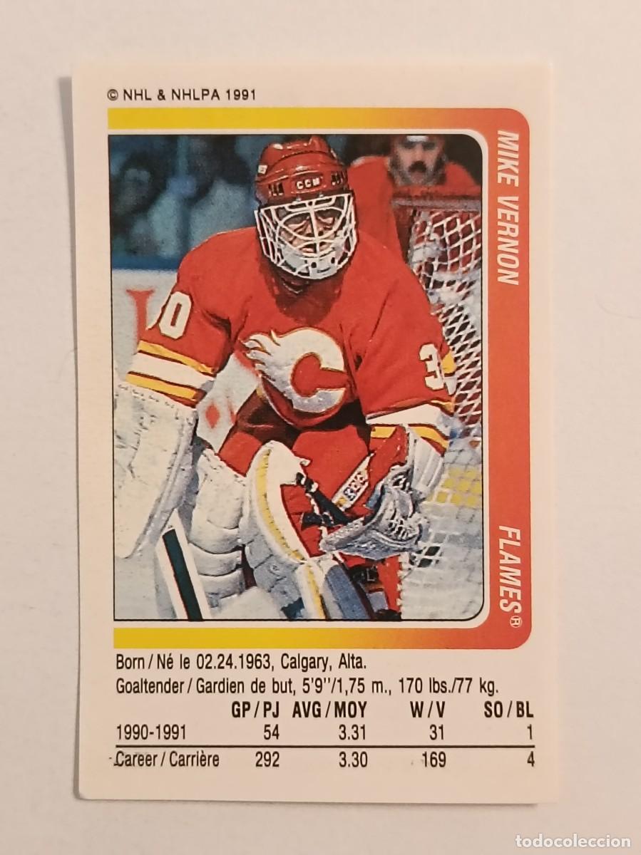 Coleccionismo deportivo: #55 MIKE VERNON (CALGARY FLAMES) HOCKEY HIELO NHL 91/92 PANINI