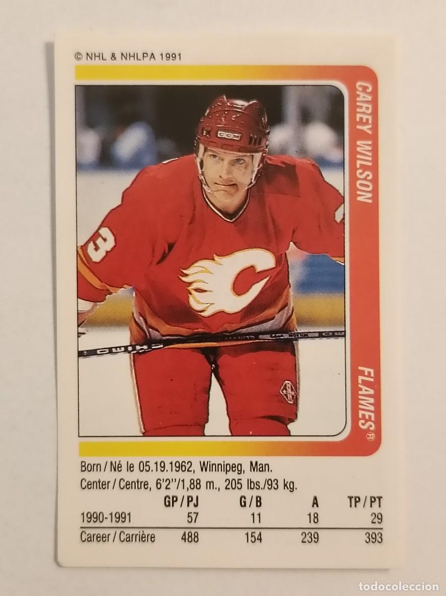 Coleccionismo deportivo: #56 CAREY WILSON (CALGARY FLAMES) HOCKEY HIELO NHL 91/92 PANINI