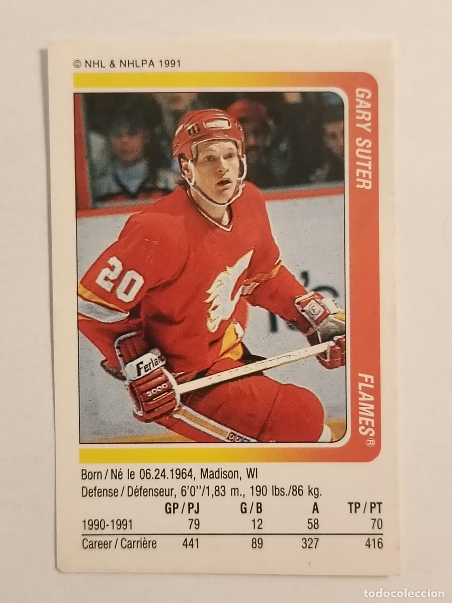 Coleccionismo deportivo: #57 GARY SUTER (CALGARY FLAMES) HOCKEY HIELO NHL 91/92 PANINI