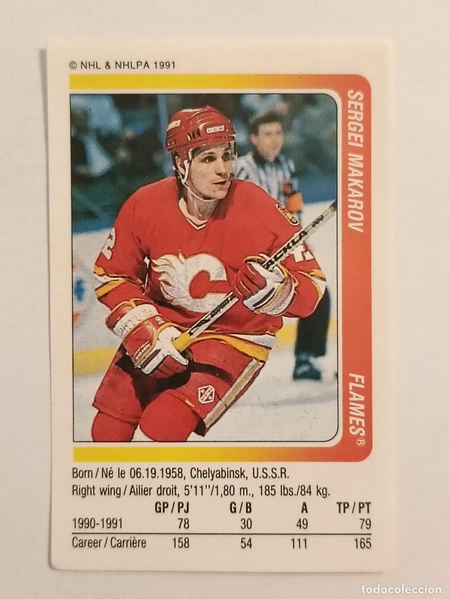 Coleccionismo deportivo: #58 SERGEI MAKAROV (CALGARY FLAMES) HOCKEY HIELO NHL 91/92 PANINI