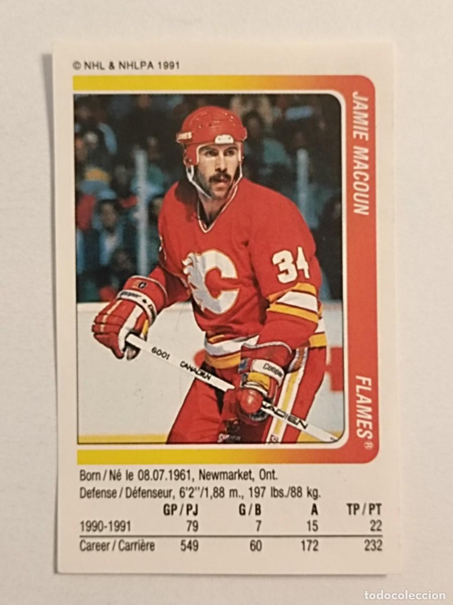 Coleccionismo deportivo: #61 JAMIE MACOUN (CALGARY FLAMES) HOCKEY HIELO NHL 91/92 PANINI