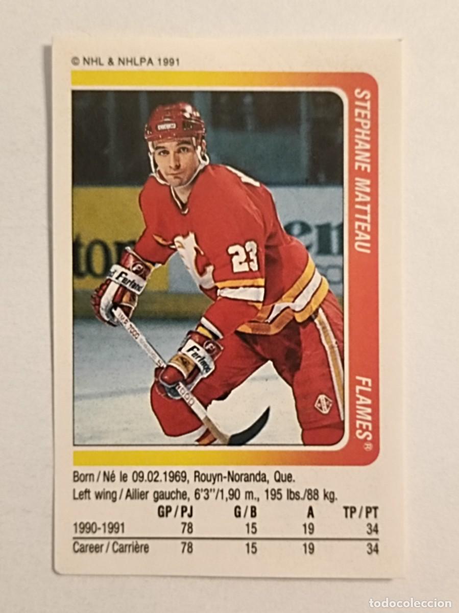Coleccionismo deportivo: #62 STEPHANE MATTEAU (CALGARY FLAMES) HOCKEY HIELO NHL 91/92 PANINI