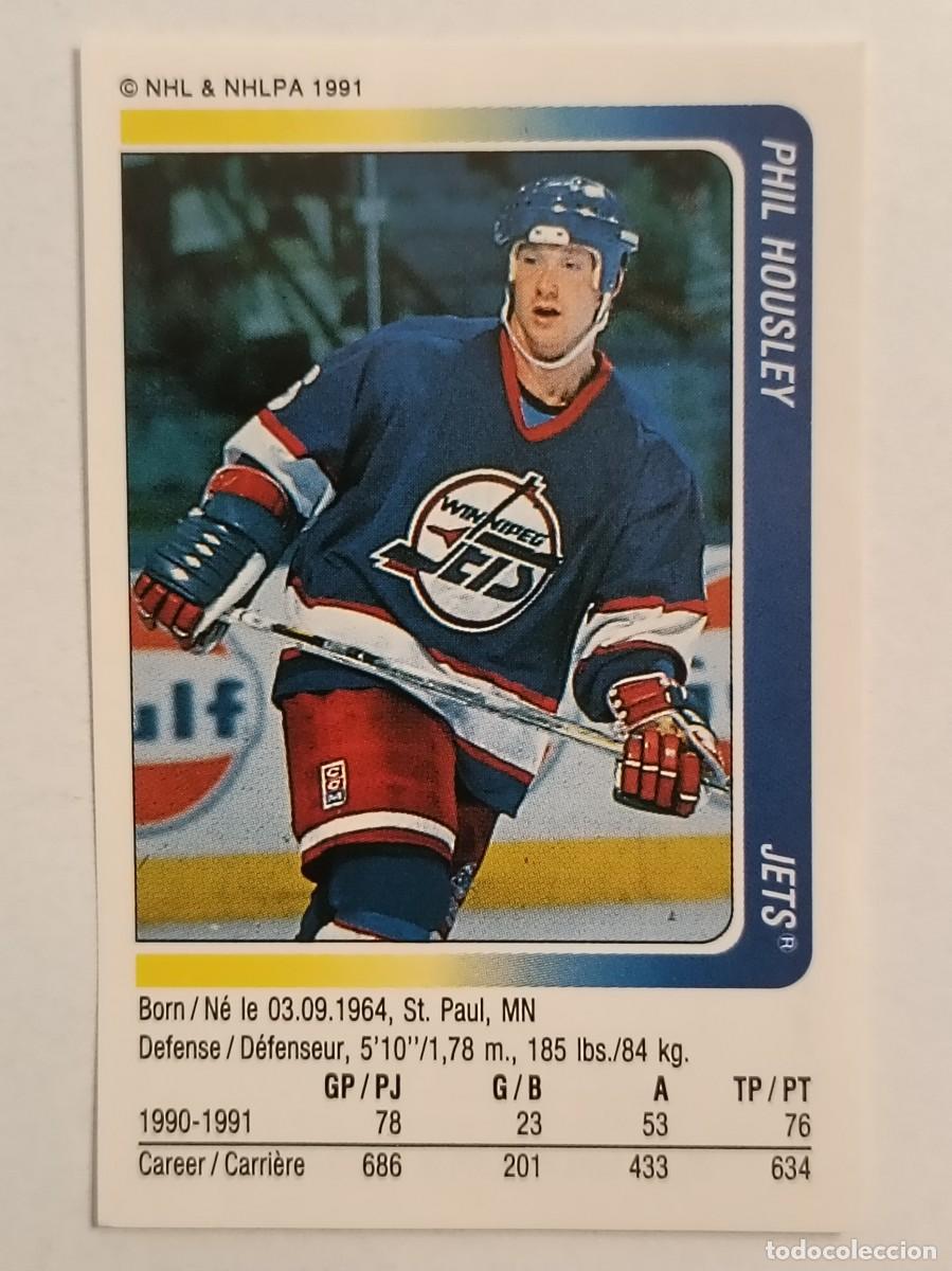 Coleccionismo deportivo: #65 PHIL HOUSLEY (WINNIPEG JETS) HOCKEY HIELO NHL 91/92 PANINI