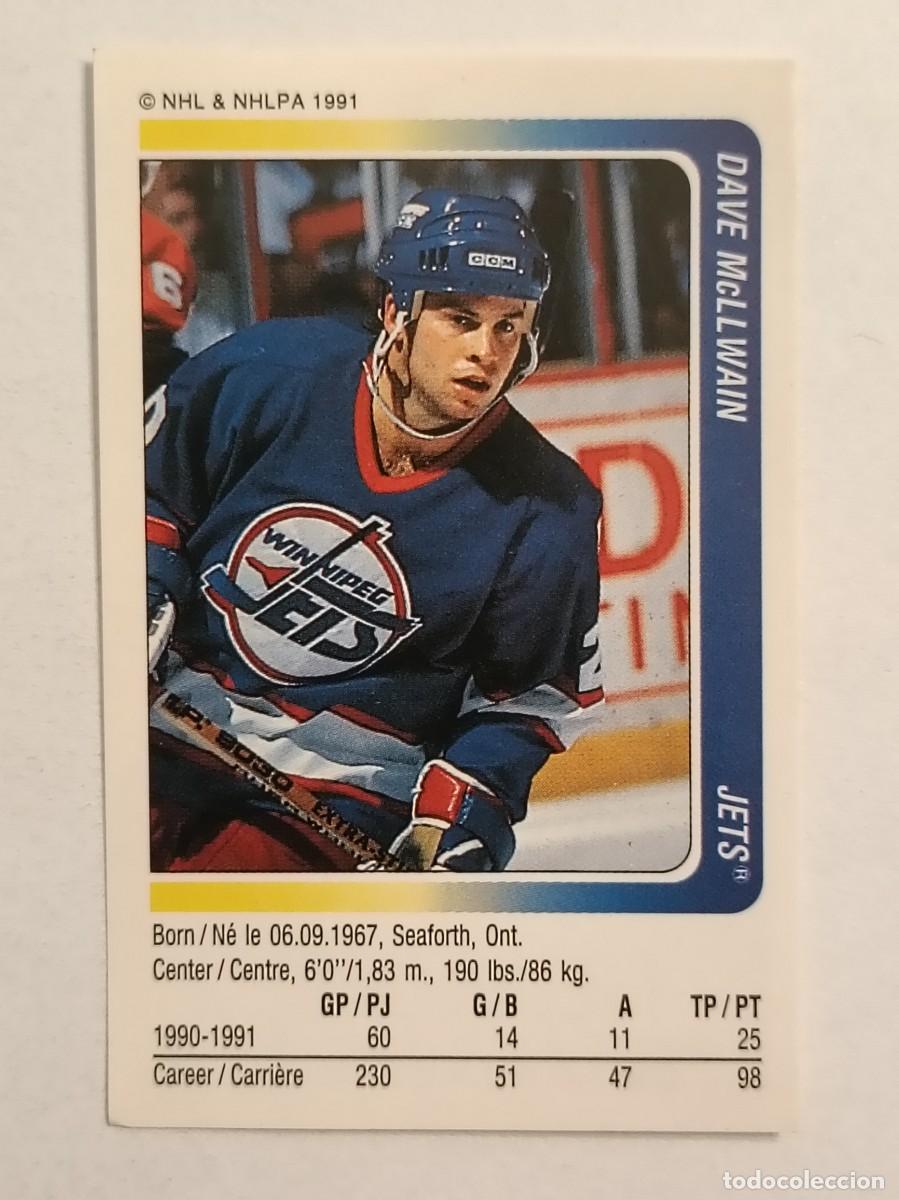 Coleccionismo deportivo: #73 DAVE MCLLWAIN (WINNIPEG JETS) HOCKEY HIELO NHL 91/92 PANINI