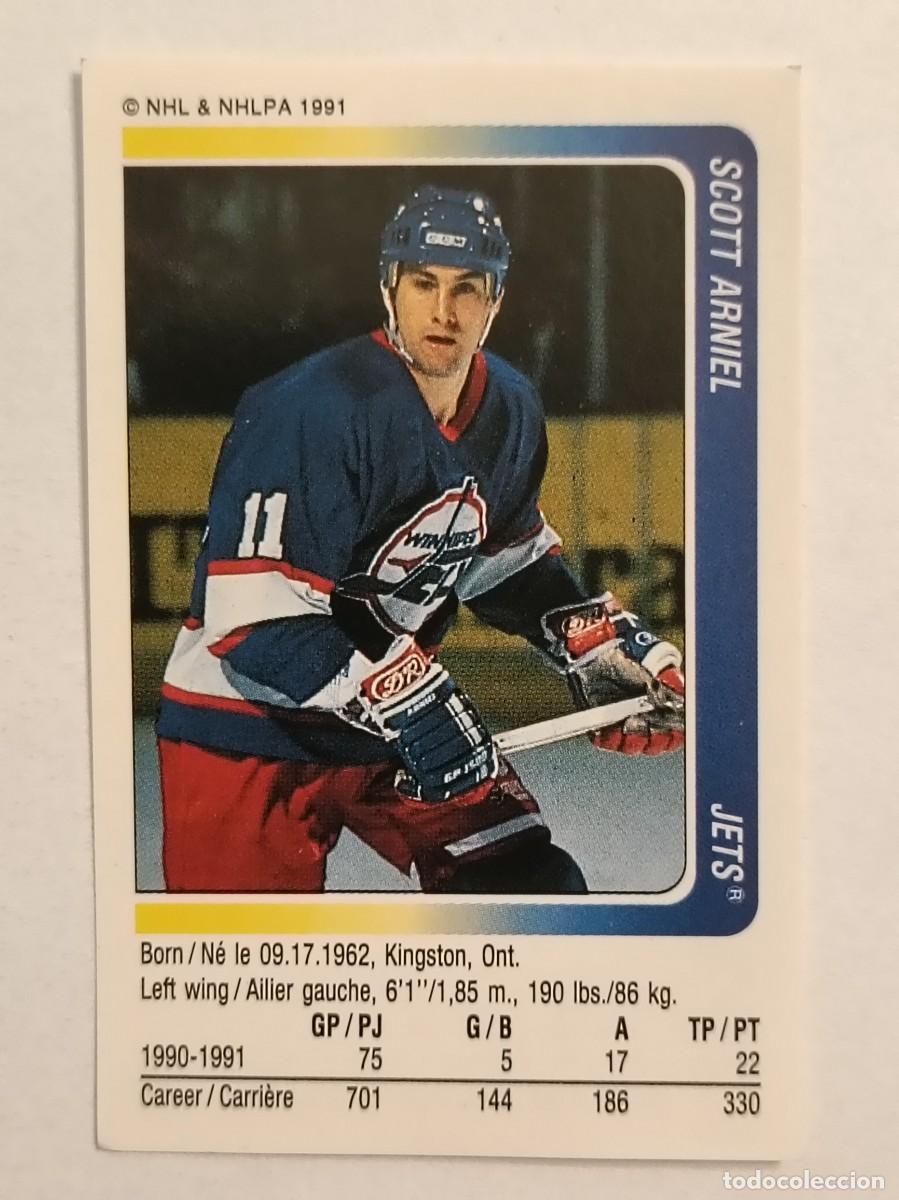 Coleccionismo deportivo: #74 SCOTT ARNIEL (WINNIPEG JETS) HOCKEY HIELO NHL 91/92 PANINI