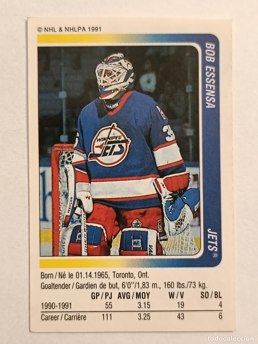 Coleccionismo deportivo: #75 BOB ESSENSA (WINNIPEG JETS) HOCKEY HIELO NHL 91/92 PANINI