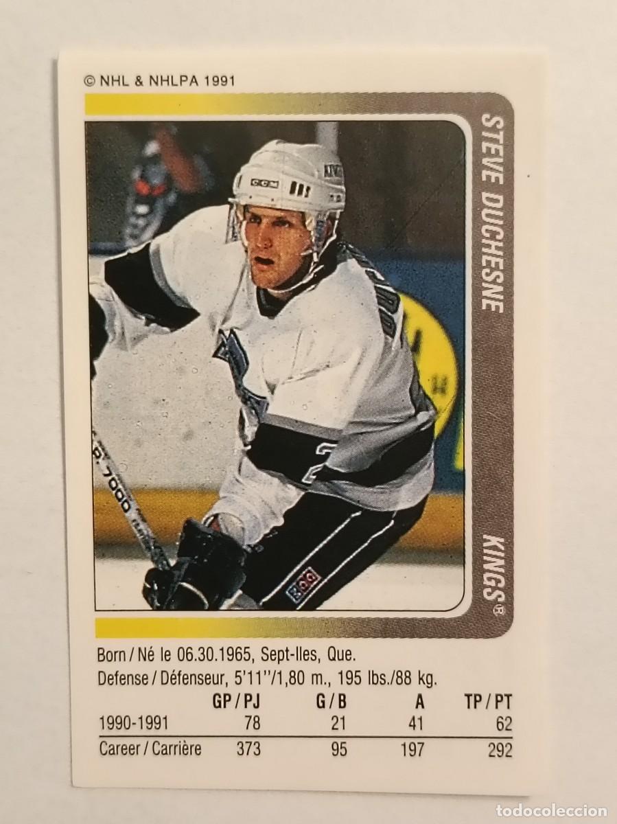 Coleccionismo deportivo: #80 STEVE DUCHESNE (LOS ANGELES KINGS) HOCKEY HIELO NHL 91/92 PANINI