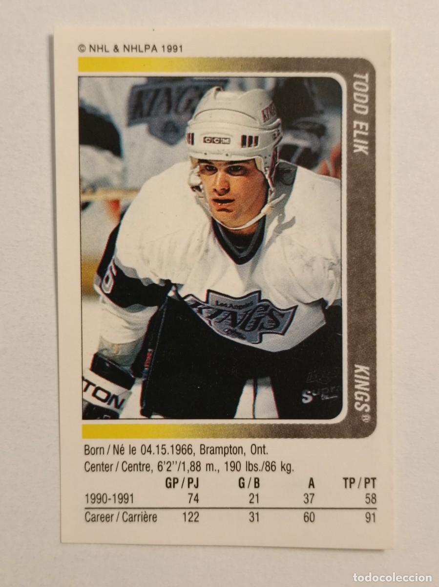 Coleccionismo deportivo: #85 TODD ELIK (LOS ANGELES KINGS) HOCKEY HIELO NHL 91/92 PANINI