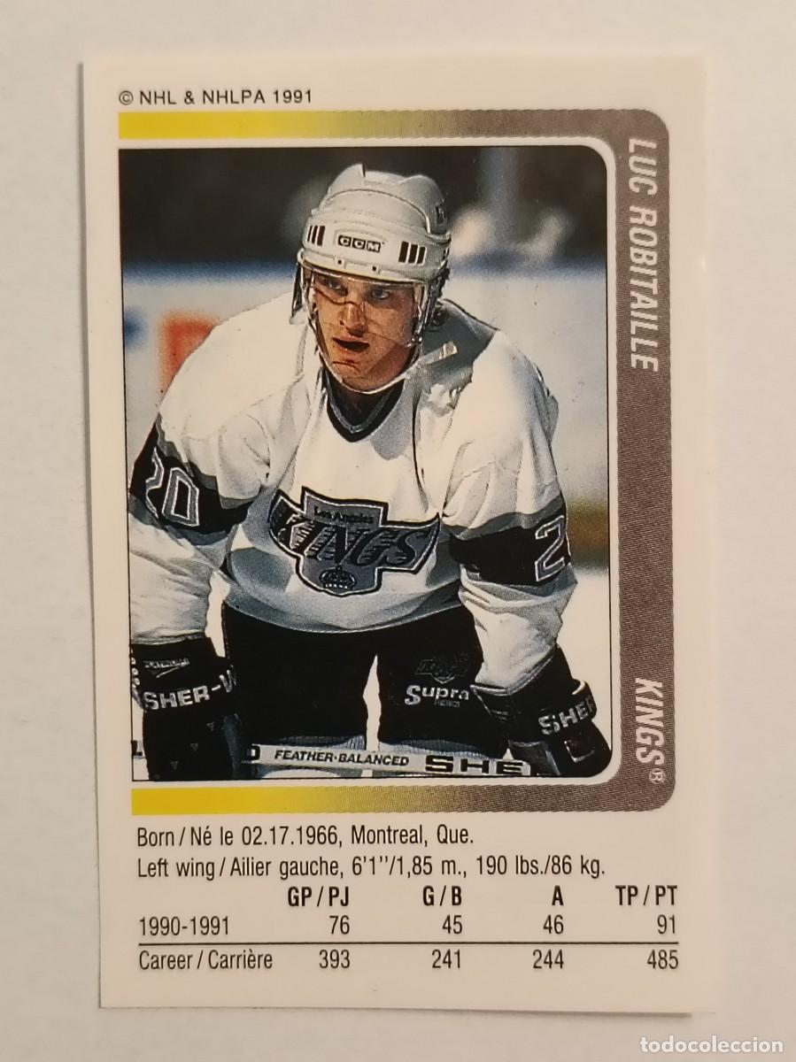 Coleccionismo deportivo: #91 LUC ROBITAILLE (LOS ANGELES KINGS) HOCKEY HIELO NHL 91/92 PANINI