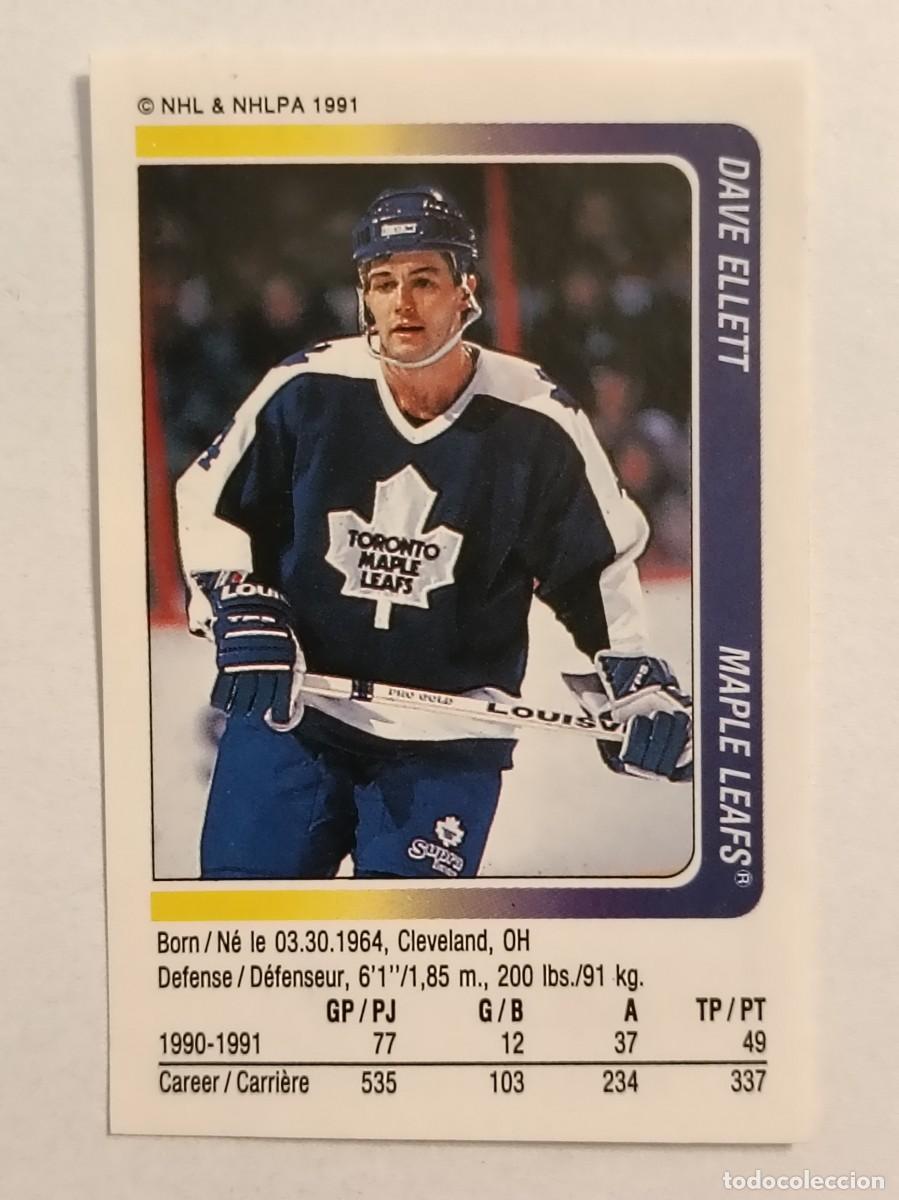 Coleccionismo deportivo: #94 DAVE ELLETT (TORONTO MAPLE LEAFS) HOCKEY HIELO NHL 91/92 PANINI