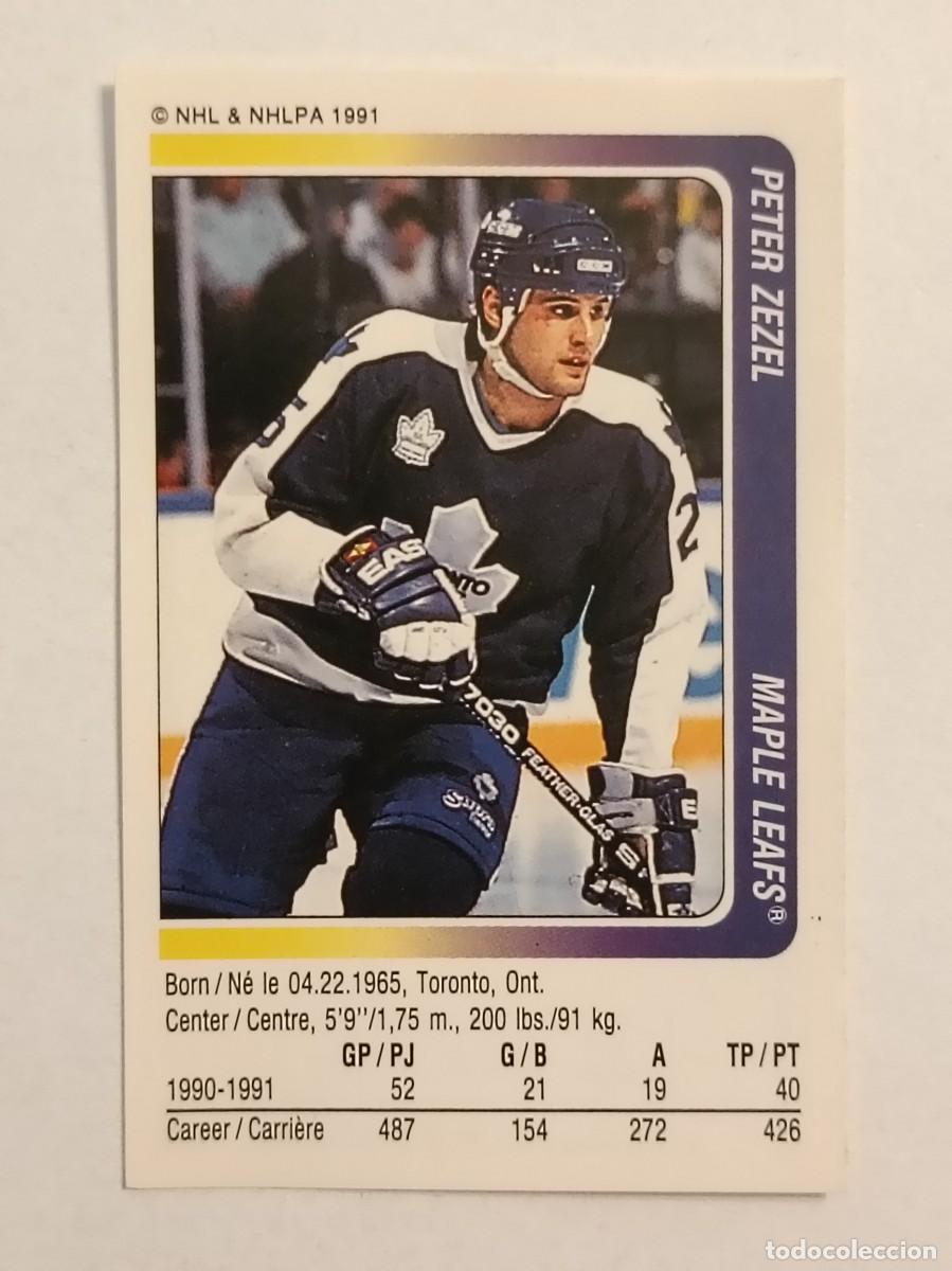 Coleccionismo deportivo: #103 PETER ZEZEL (TORONTO MAPLE LEAFS) HOCKEY HIELO NHL 91/92 PANINI