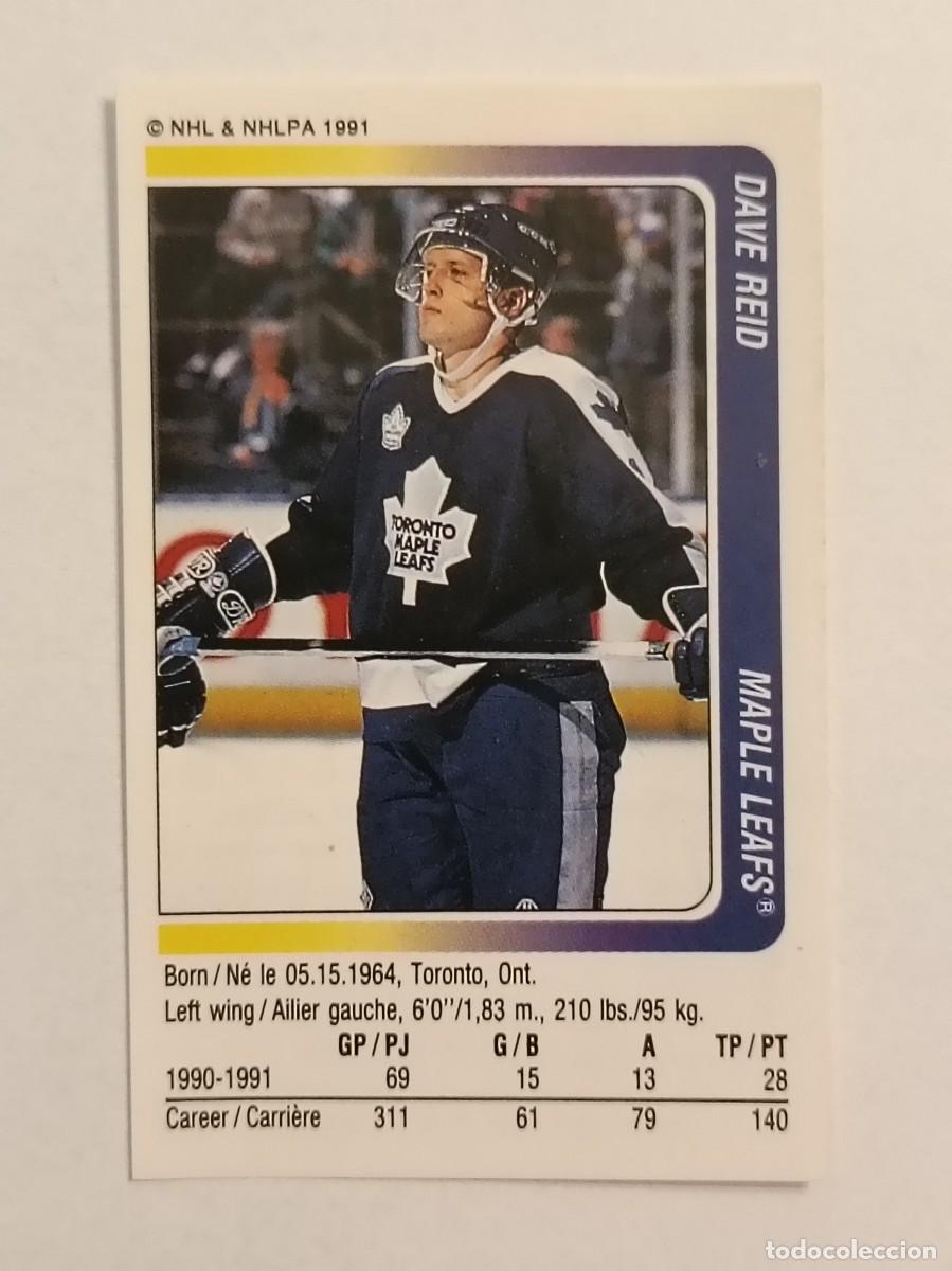 Coleccionismo deportivo: #104 DAVE REID (TORONTO MAPLE LEAFS) HOCKEY HIELO NHL 91/92 PANINI