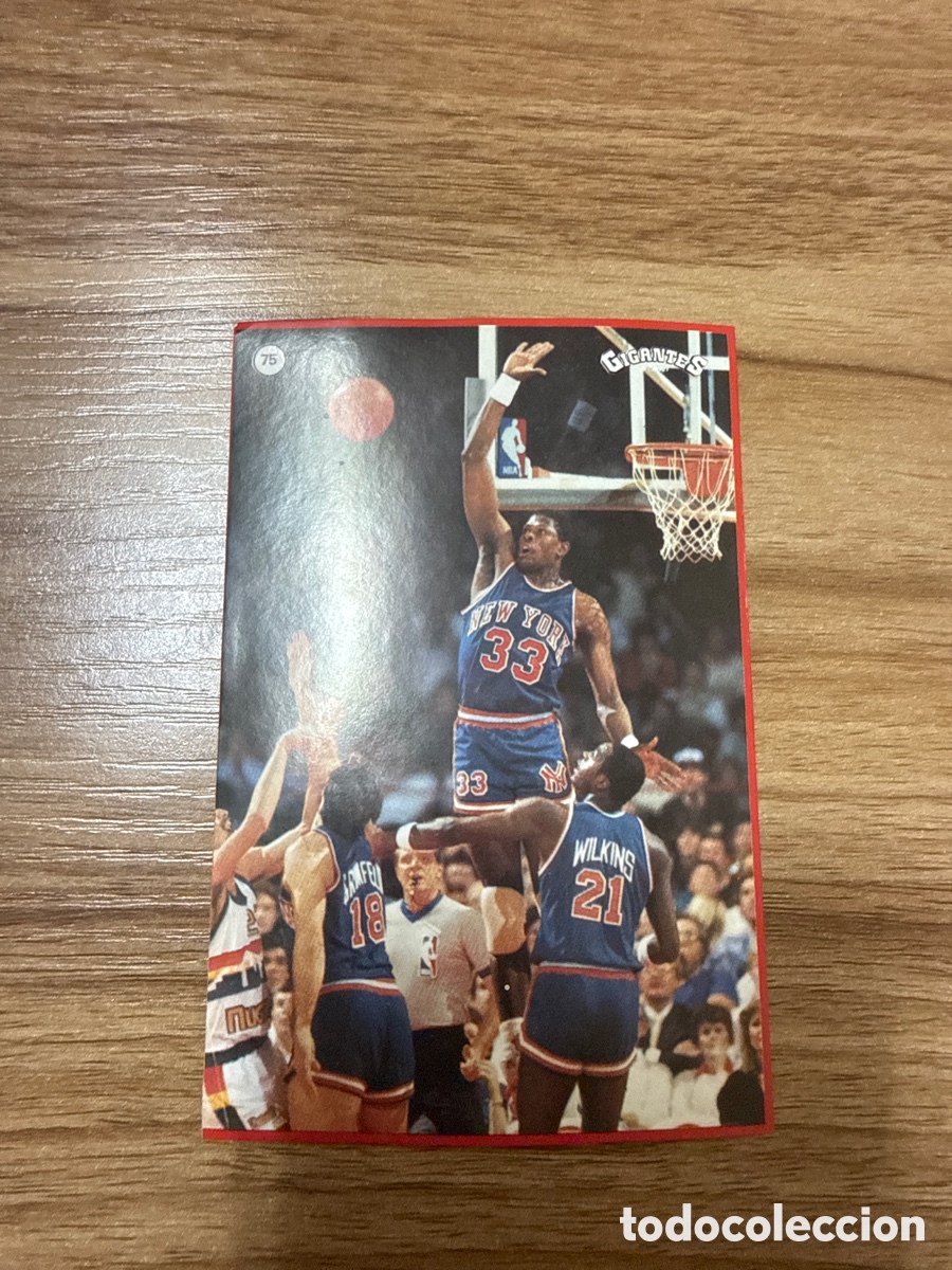 Coleccionismo deportivo: 1987 PATRICK EWING N&ordm; 75 GIGANTES NBA SIN PEGAR