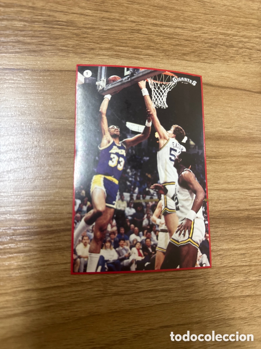 Coleccionismo deportivo: 1987 KAREEM ABDUL JABBAR N&ordm; 1 GIGANTES NBA SIN PEGAR