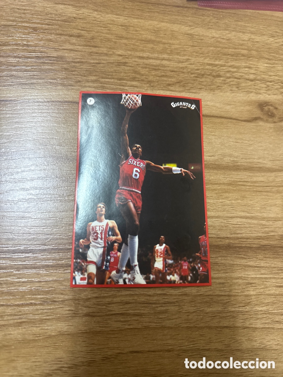 Coleccionismo deportivo: 1987 JULIUS ERVING N&ordm; 7 GIGANTES NBA SIN PEGAR