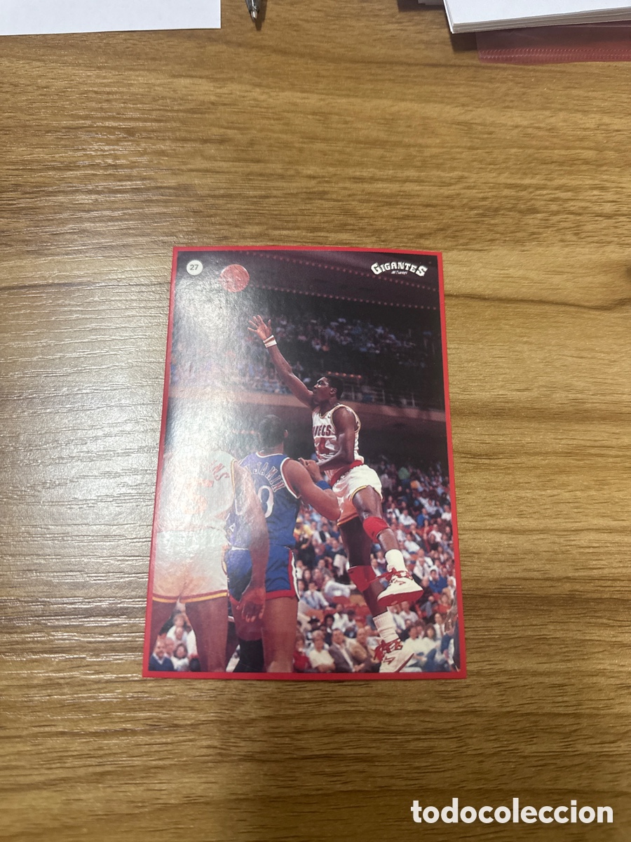 Coleccionismo deportivo: 1987 OLAJUWON N&ordm; 27 GIGANTES NBA SIN PEGAR