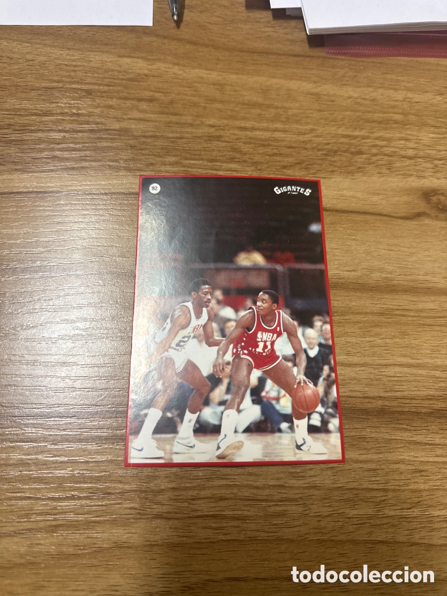 Coleccionismo deportivo: 1987 ISIAH THOMAS N&ordm; 92 GIGANTES NBA SIN PEGAR