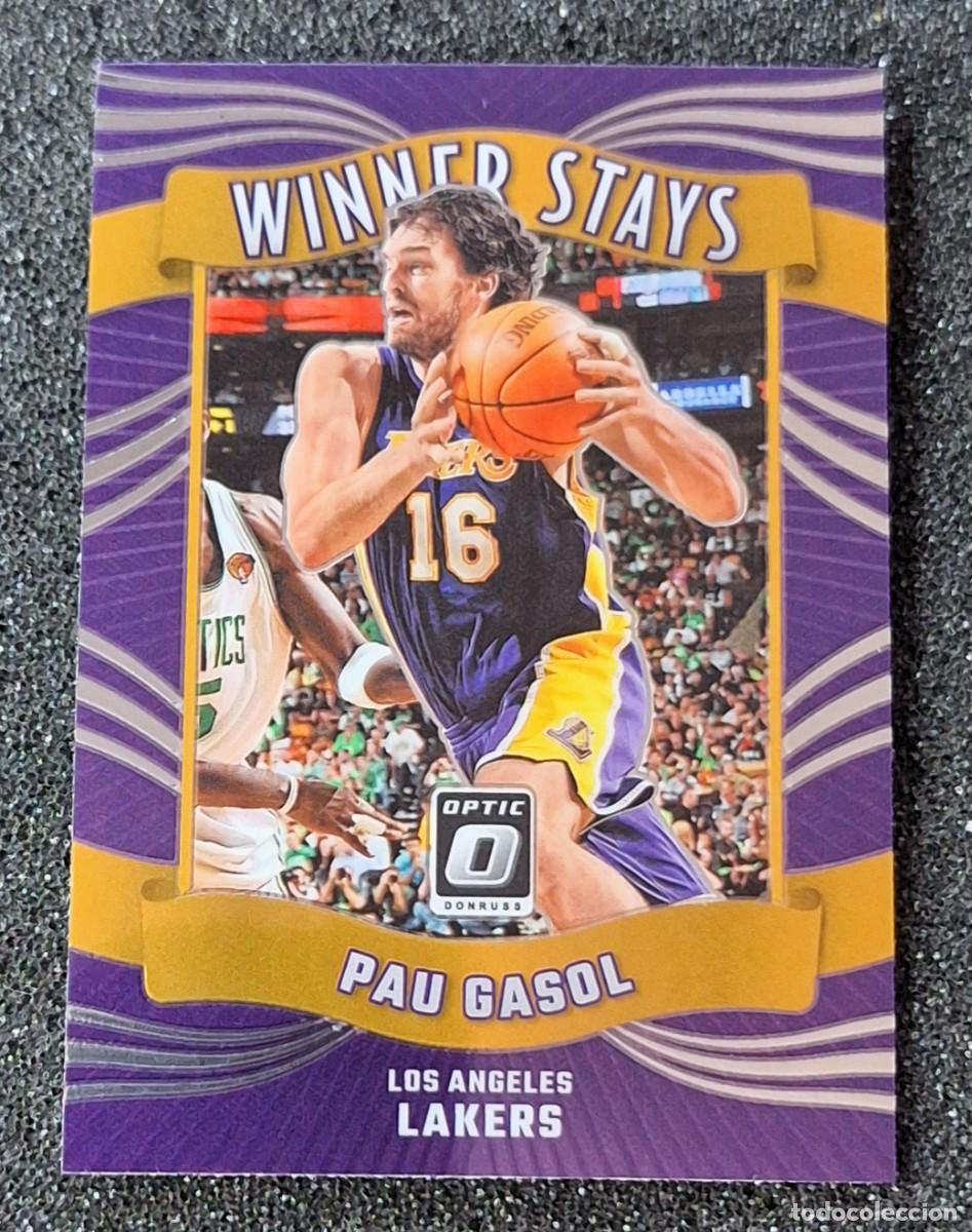Coleccionismo deportivo: Pau Gasol Los Angeles Lakers Panini Donruss Optic Basketball 2023-24 Winner Stays