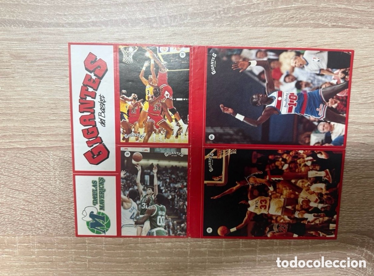 Coleccionismo deportivo: 1987 MICHAEL JORDAN N&ordm; 35 LAMINA COMPLETA GIGANTES NBA