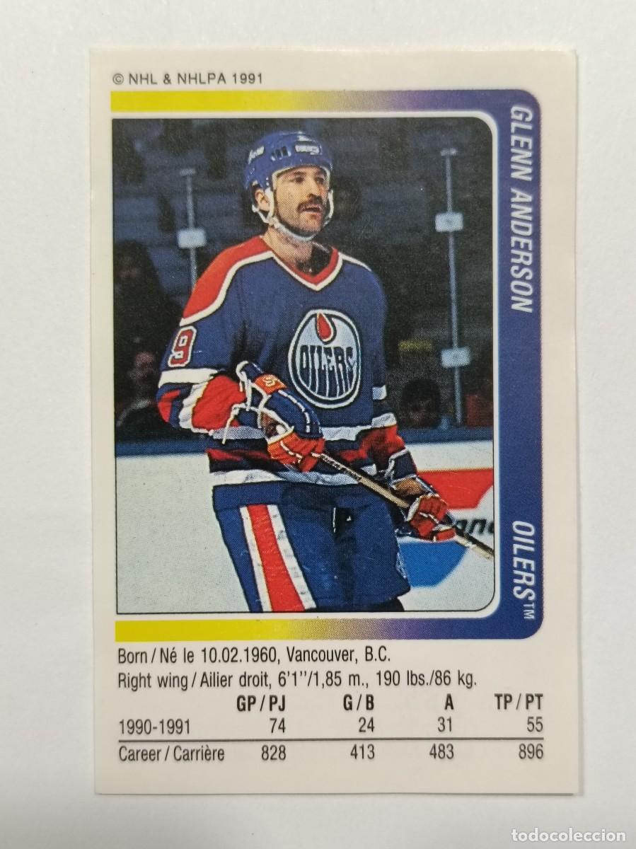 Coleccionismo deportivo: #120 GLENN ANDERSON (EDMONTON OILERS) HOCKEY HIELO NHL 91/92 PANINI