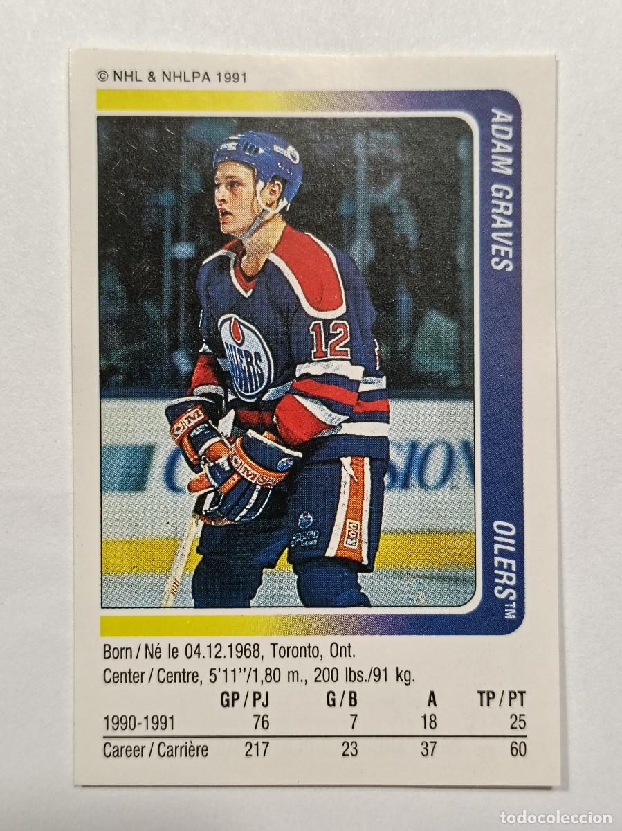Coleccionismo deportivo: #122 ADAM GRAVES (EDMONTON OILERS) HOCKEY HIELO NHL 91/92 PANINI