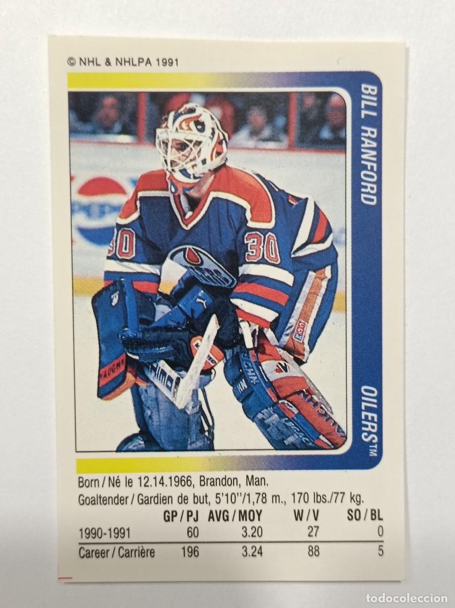 Coleccionismo deportivo: #125 BILL RANFORD (EDMONTON OILERS) HOCKEY HIELO NHL 91/92 PANINI