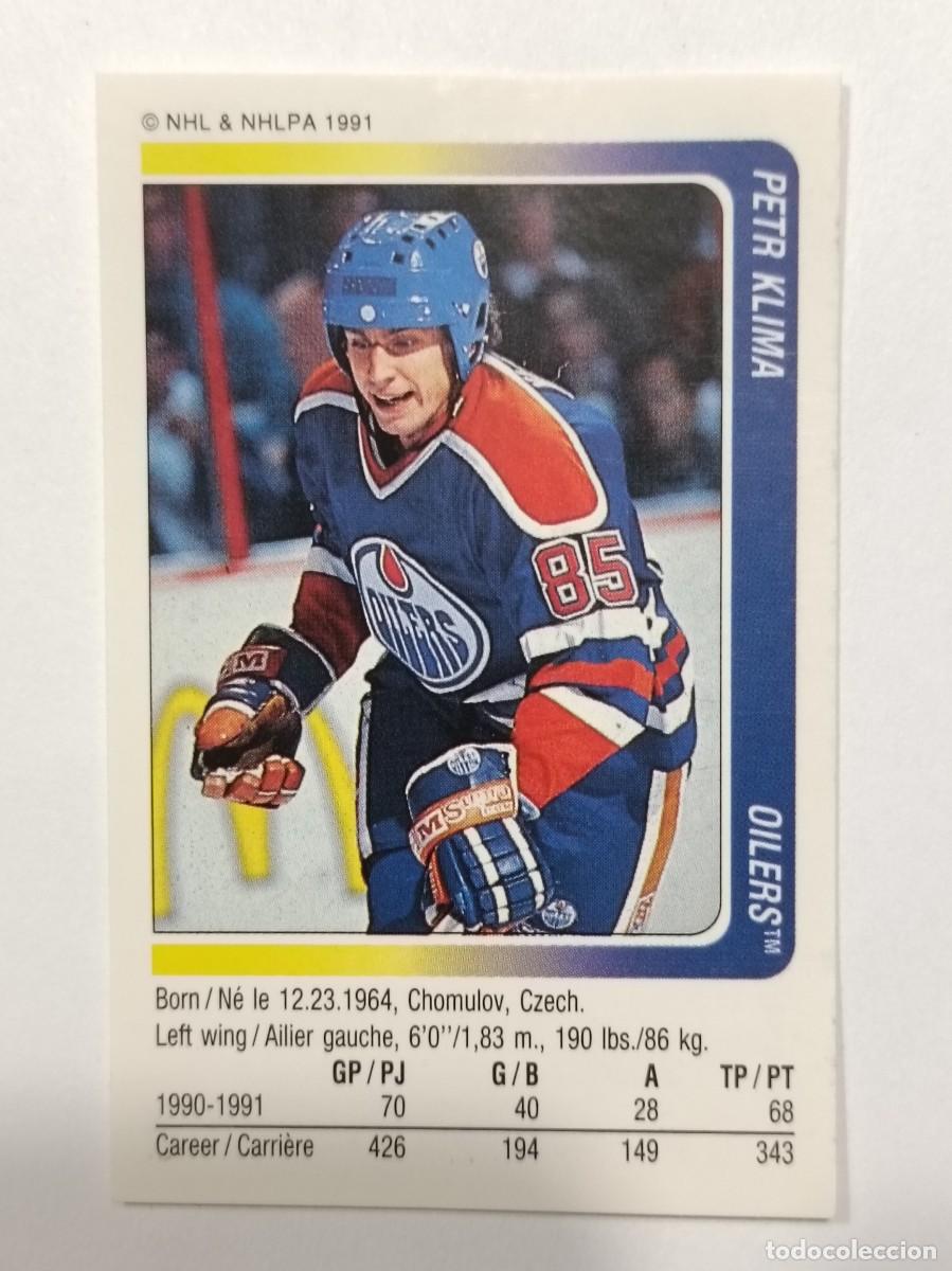 Coleccionismo deportivo: #126 PETR KLIMA (EDMONTON OILERS) HOCKEY HIELO NHL 91/92 PANINI