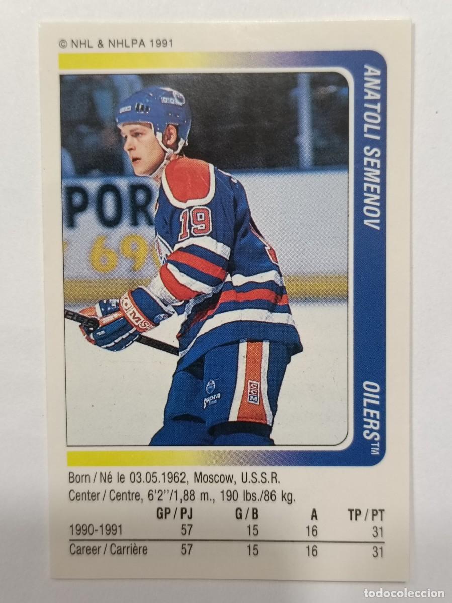 Coleccionismo deportivo: #127 ANATOLI SEMENOV (EDMONTON OILERS) HOCKEY HIELO NHL 91/92 PANINI