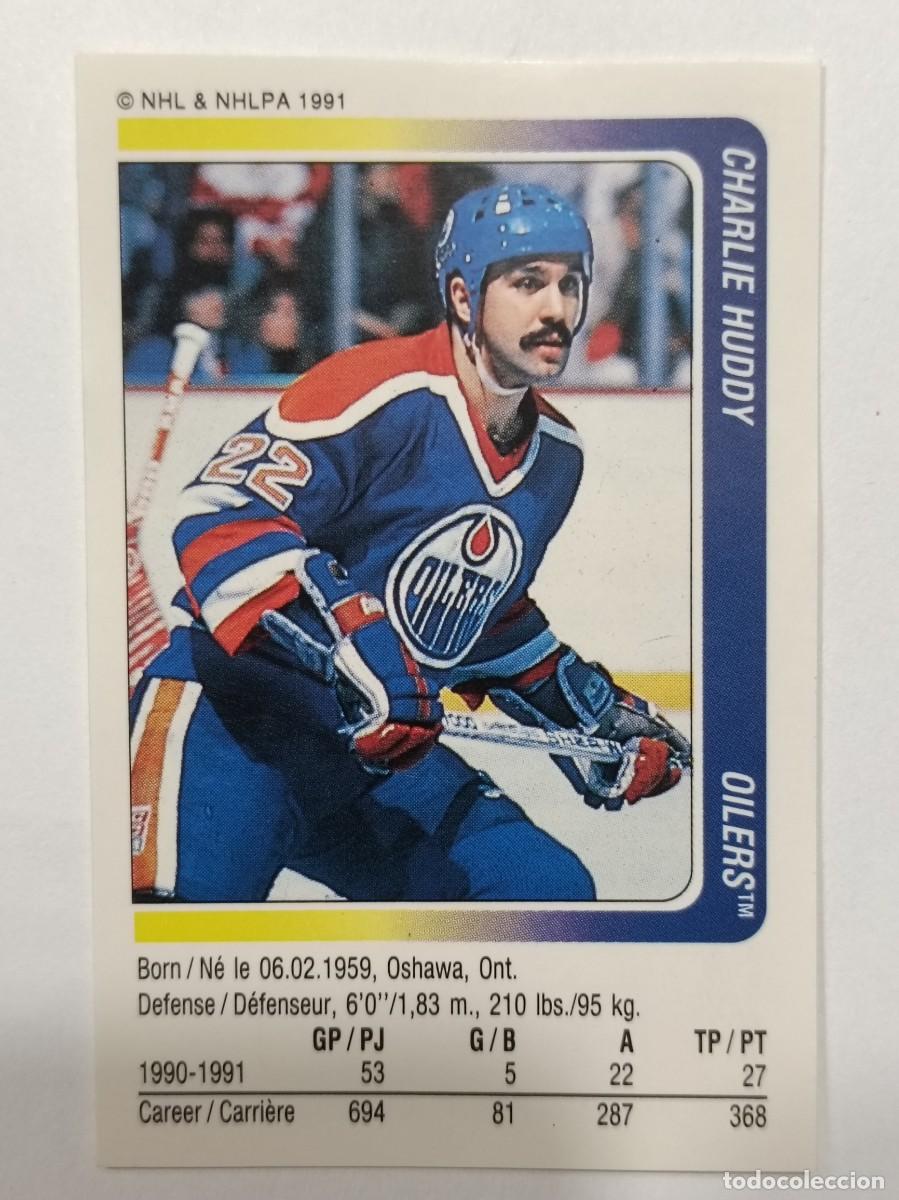 Coleccionismo deportivo: #129 CHARLIE HUDDY (EDMONTON OILERS) HOCKEY HIELO NHL 91/92 PANINI